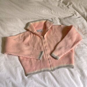 Vintage 50s Avalanche Lansley Wool Zip Up Sweater